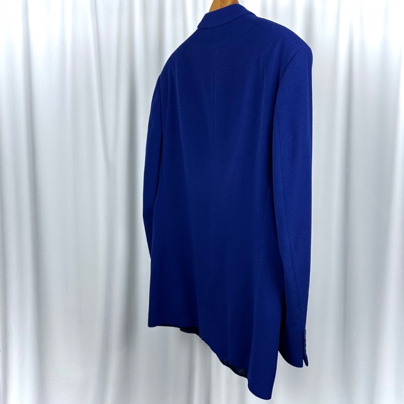 Vintage 1990's ‘BOSS by Hugo Boss' Wool Cashmere Peacoat in Cobalt Blue • Medium - Picture 7 of 11